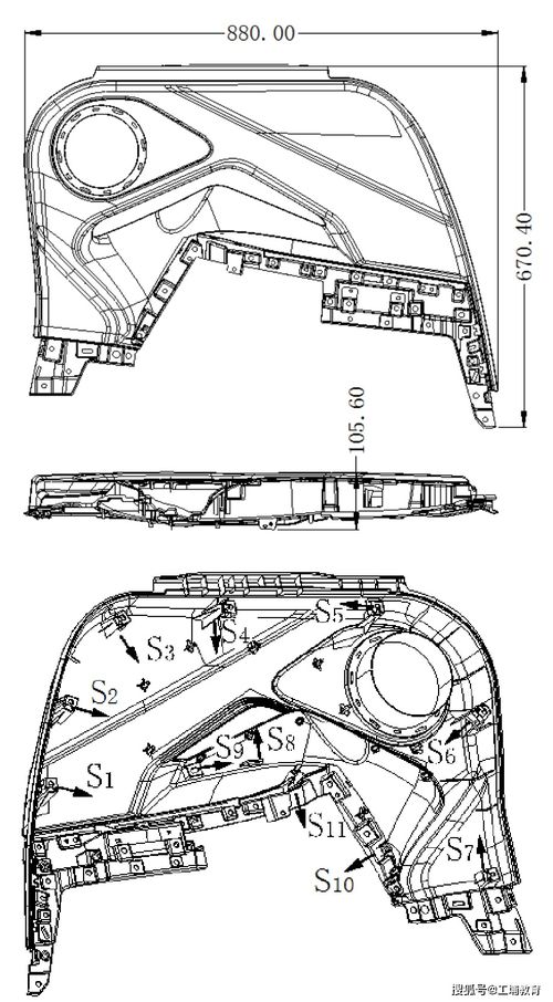 汽車左后門板大型注塑模設(shè)計要點解析